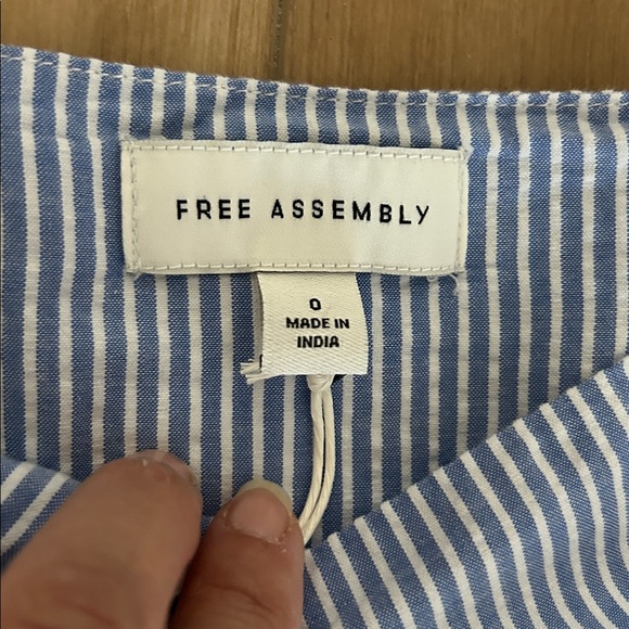 NWT - FREE ASSEMBLY 100% Cotton Striped Skirt with Lemon Embroidery - Picture 3 of 12